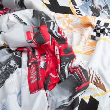 Тканина бязь ранфорс для постільної білизни, бавовна, 130 г/м2, 240 см 25041666/2 Картинг червоний