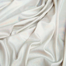 Тканина трикотаж Голограма 200 г/м2 блискуча, еластична для вечірніх вбрань, карнавальних костюмів, аксесуарів беж