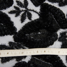 Тканина гіпюр, ошатна тканина, тканина для вечірніх платтів, мереживна тканина чорна