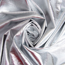 Тканина парча Роксолана стрейч 145 см декоративна для костюмів, декору срібло