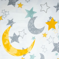 Тканина фланель бавовна 240 см 170 г/м2, м'яка тканина для постільної білизни, пелюшок 9.23329/5 Комета сіра