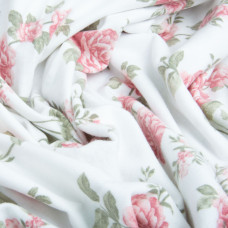 Тканина фланель бавовна 240 см 170 г/м2, м'яка тканина для постільної білизни, пелюшок 6.23892/13 Троянда пудра