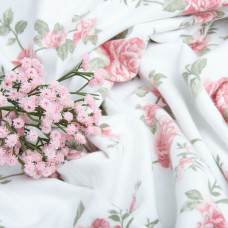 Тканина фланель бавовна 240 см 170 г/м2, м'яка тканина для постільної білизни, пелюшок 6.23892/13 Троянда пудра