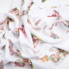 Тканина бавовна Муслін 160 см 218 г/м2 для платтів, блузок, спідниць, халатів, костюмів, пледів Маленька Фея