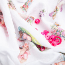 Тканина бавовна Муслін 160 см 218 г/м2 для платтів, блузок, спідниць, халатів, костюмів, пледів Маленька Фея