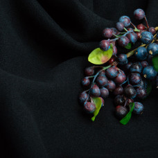 Тканина пальтова Фреді 150 см 370 г/м2, щільна тканина для верхнього одягу, пальто та курток чорна