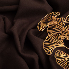 Тканина пальтова Ленора Меланж 150 см 370 г/м2, щільна тканина для верхнього одягу, пальто та курток шоколад