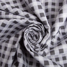 Тканина бязь ранфорс для постільної білизни, бавовна, 125 г/м2, 220 см R-98569 B Клітинка