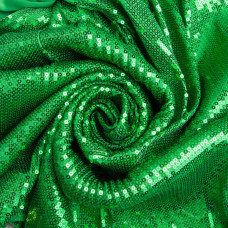 Тканина трикотаж паєтки 140 см 195 г/м2, для вечірніх суконь, костюмів, спідниць і сценічному одягу трава