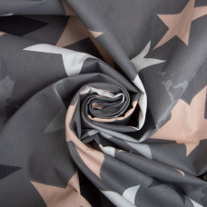 Тканина бязь ранфорс для постільної білизни, бавовна, 125 г/м2, 220 см R-5003 А STAR