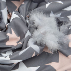 Тканина бязь ранфорс для постільної білизни, бавовна, 125 г/м2, 220 см R-5003 А STAR