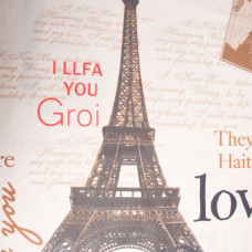 Тканина бязь ранфорс для постільної білизни, бавовна, 125 г/м2, 220 см R-463 А Paris