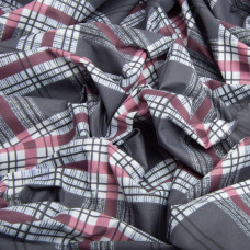 Тканина бязь ранфорс для постільної білизни, бавовна, 125 г/м2, 220 см R-98569 А Клітинка велика