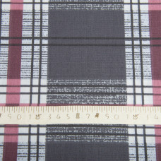 Тканина бязь ранфорс для постільної білизни, бавовна, 125 г/м2, 220 см R-98569 А Клітинка велика