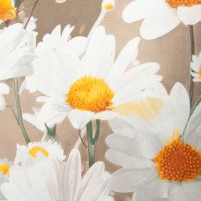 Тканина бязь ранфорс для постільної білизни, бавовна, 125 г/м2, 220 см R-6958 Ромашка