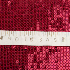 Тканина трикотаж паєтки 140 см 195 г/м2, для вечірніх суконь, костюмів, спідниць і сценічному одягу бордо