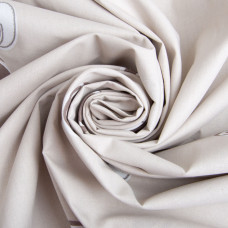 Тканина бязь ранфорс для постільної білизни, бавовна, 125 г/м2, 220 см R-81258 В Кава