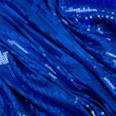 Тканина трикотаж паєтки 140 см 195 г/м2, для вечірніх суконь, костюмів, спідниць і сценічному одягу електрик