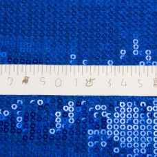 Тканина трикотаж паєтки 140 см 195 г/м2, для вечірніх суконь, костюмів, спідниць і сценічному одягу електрик