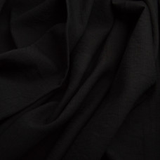 Тканина плательна Віскоза креш 135 гр/м2 150 см для суконь, костюмів і аксесуарів чорна