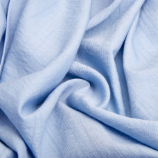 Тканина плательна Віскоза креш 135 гр/м2 150 см для суконь, костюмів і аксесуарів блакитна