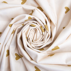 Тканина бавовна сатин для постільної білизни, натуральна тканина, постільна білизна, 120 г/м2 S-989170-А сердечка бейлліс