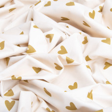 Тканина бавовна сатин для постільної білизни, натуральна тканина, постільна білизна, 120 г/м2 S-989170-А сердечка бейлліс