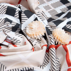 Тканина бавовна сатин для постільної білизни, натуральна тканина, постільна білизна, 120 г/м2 S-8127-А Барбара беж