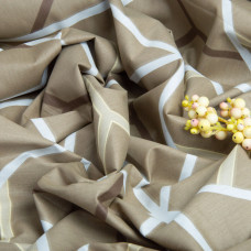 Тканина бавовна сатин для постільної білизни, натуральна тканина, постільна білизна, 120 г/м2 S-3395-А шарм коричневий