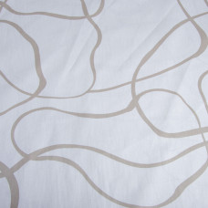 Тканина бавовна сатин для постільної білизни, натуральна тканина, постільна білизна, 120 г/м2 S-6035-A стрічка св.сіра