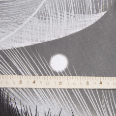 Ткань хлопок сатин для постельного белья, натуральная ткань, постельное белье, 120 гр/м2 S-8071-А  пір'ячко т.сірий