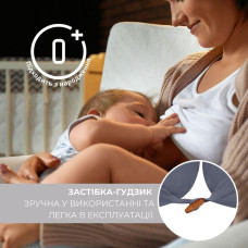 Подушка для вагітних і годування 30х190 см SeiDesign трикотаж гіпоалергенна, наволочка з бавовни на блискавці сіра