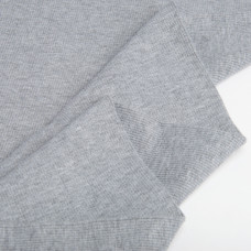Тканина Кашкорсе IDEIA трикотажне полотно, 130 см, 300 г/м2, бавовна, рубчик, для манжетів, горловин, низ світшотів, сірий меланж