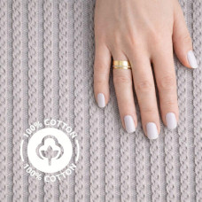 Плед простирадло 220х235 см, бавовна, для ліжка, дивана, пляжу, натуральне сірий