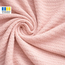 Плед простирадло 220х235 см, бавовна, для ліжка, дивана, пляжу, натуральна пудра