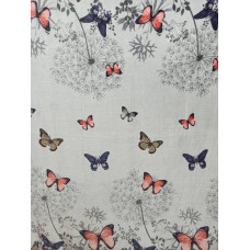 Плед з флісу Метелики на сірому (160х210)