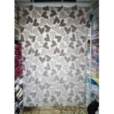 Плед з флісу Серця бежеві (220х240)