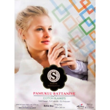 Плед бавовняний Sarar Battaniye з бахромою 1757А