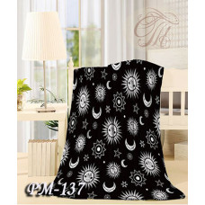 Плед з флісу Місяць і Сонце (160х210)