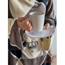 Плед з флісу з рукавами Корона