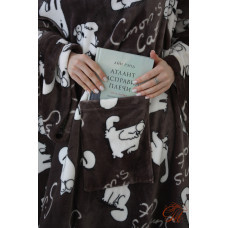 Плед із флісу з рукавами Кіт Саймон