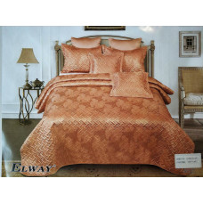 Покривало атласне з наволочками Elway 860