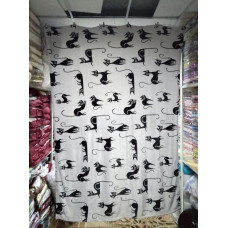 Плед з флісу Коти на сірому (200х220)