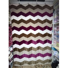 Плед з флісу Зигзаг бордо (200х220)