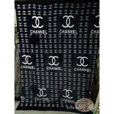 Плед з флісу Шанелька чорна