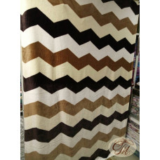 Плед з флісу Зигзаг бежевий (220*240)