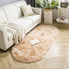 Килимок овальний приліжковий Colorful Home 90х200см персик (в асортименті)