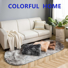 Килимок овальний приліжковий Colorful Home 90х200 см коричневий (в асортименті)