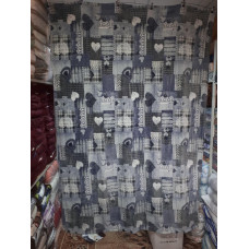 Плед з флісу Серця сірі (160х210)