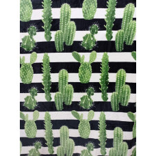 Плед з флісу Кактус зелений (220*240)